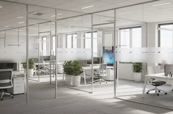 Divisórias Corporativas em Vidro