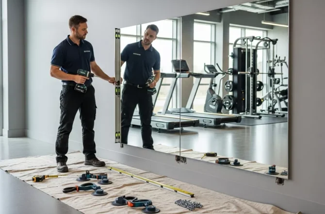 Espelhos para Academias e Estúdios