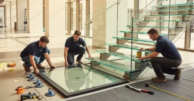 Pisos e Degraus de Vidro