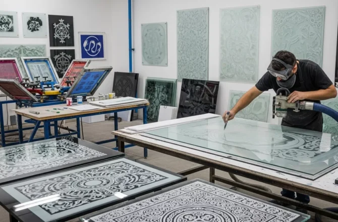 Vidro Serigrafado, Jateado ou Impresso